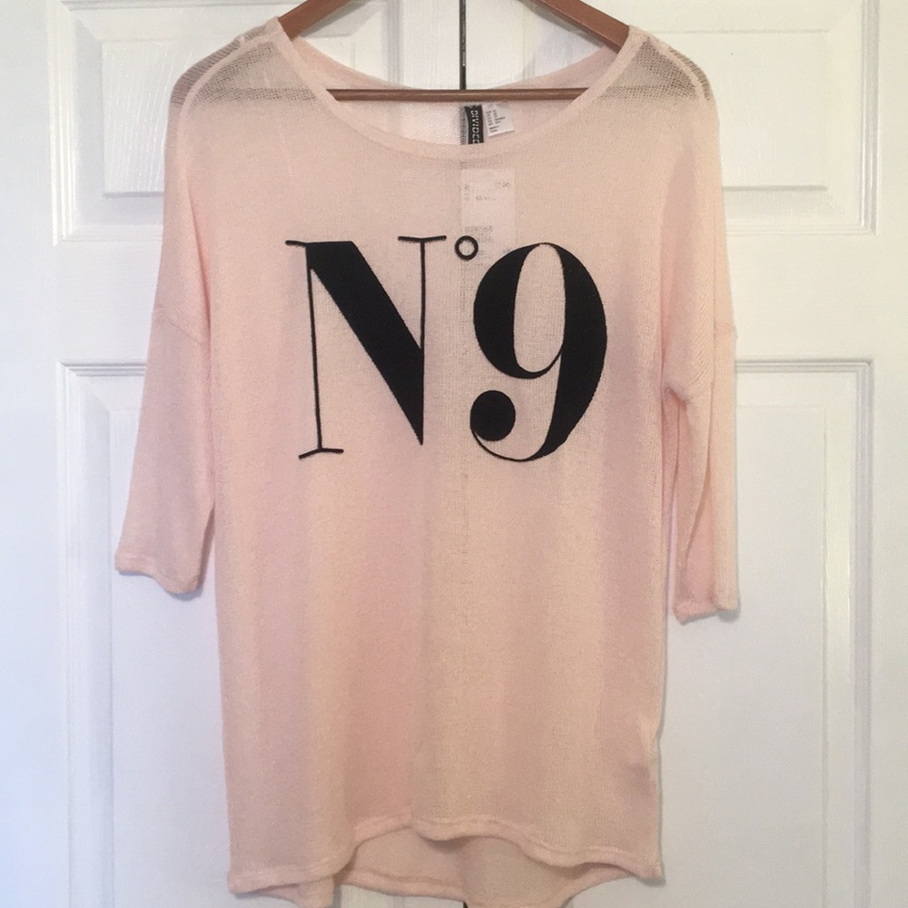 H&M N’9 sheer knit sweater